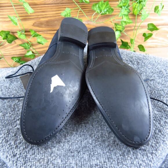 Zara Men's Man Derby Oxfords Blue Leather Size 8 Medium‎ Gently Used 2025 - Picture 7 of 7